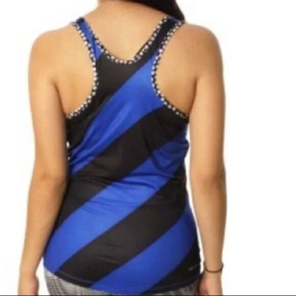 Nike Pro Dri-fit Stripe Scoop Neck Racerback Tank Top - Picture 2 of 6